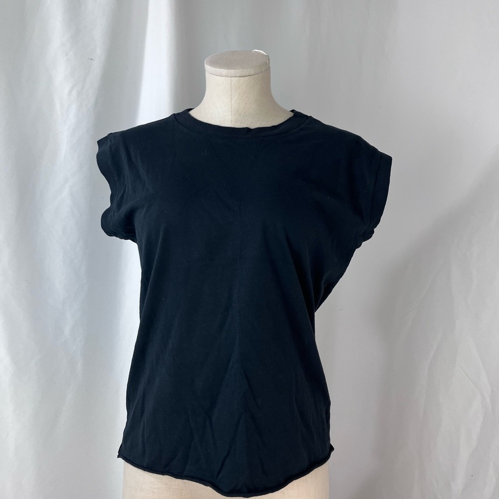 Frank & Eileen ‘Aiden’ Black Muscle Tee - Picture 1 of 7